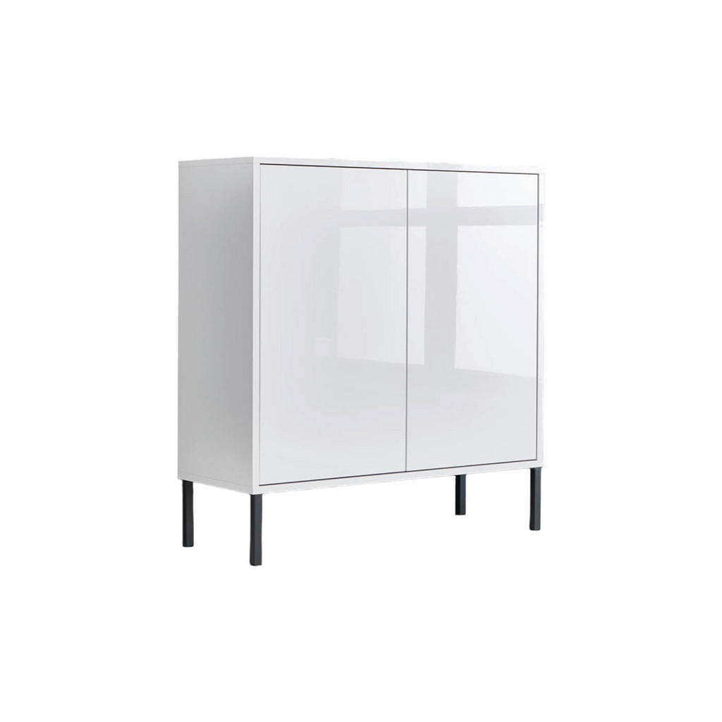 MID.YOU KOMODA, bílá, vysoce lesklá bílá, 79/86/33 cm 1