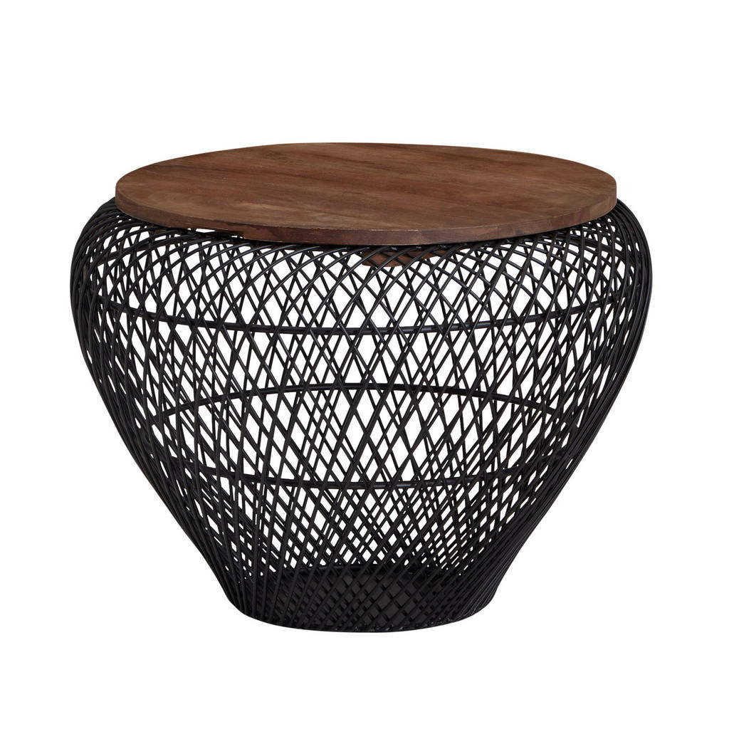 MID.YOU KONFERENČNÍ STOLEK, černá, dřevo, 60/60/45 cm