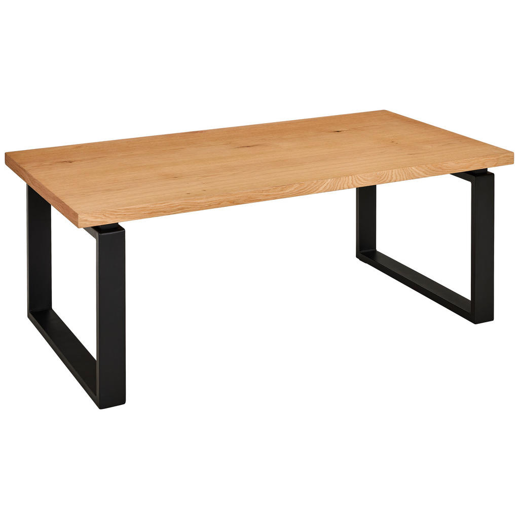 MID.YOU KONFERENČNÍ STOLEK, černá, přírodní barvy, dřevo, kov, kompozitní dřevo, 115/60/42,5 cm