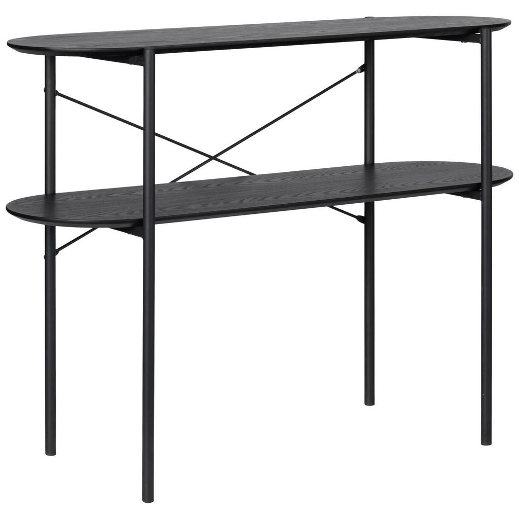MID.YOU KONZOLOVÝ STOLEK, jasan, černá, 99,5/75,5/35,5 cm