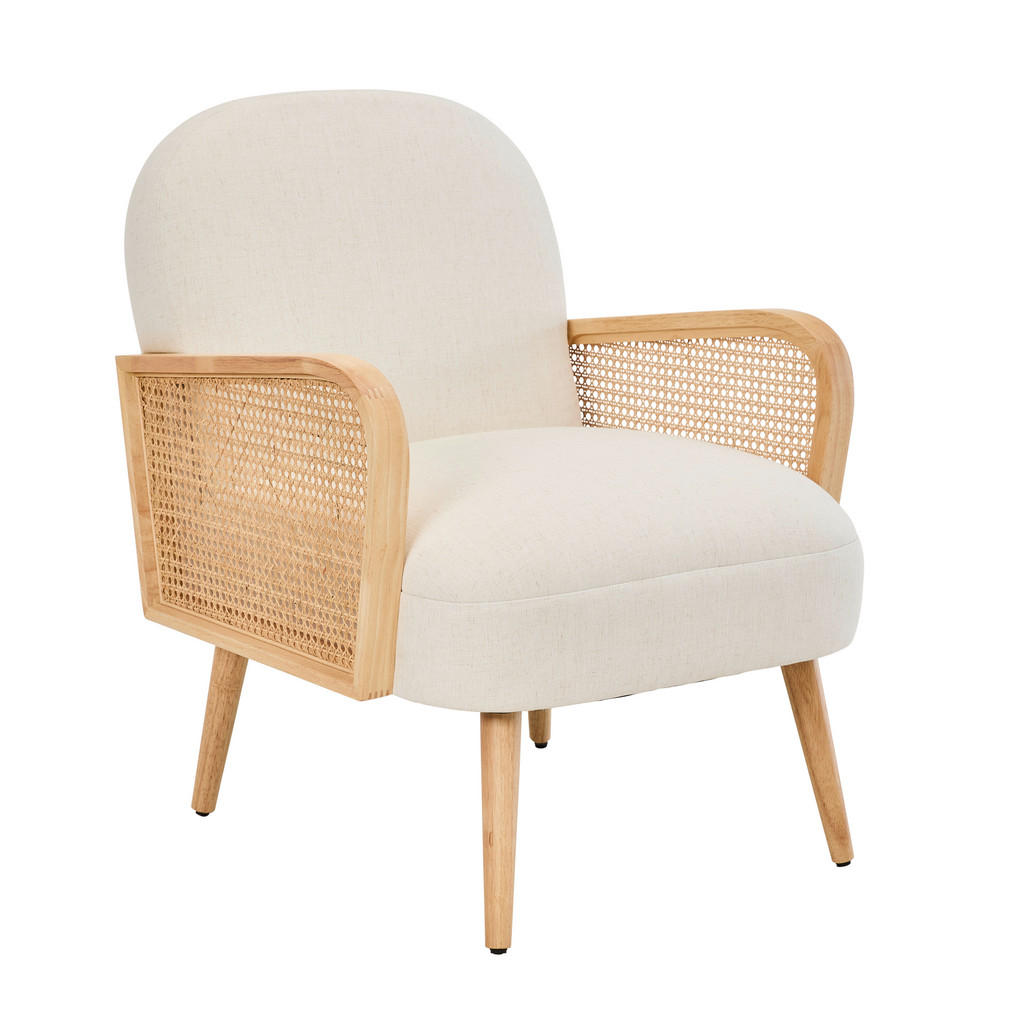 MID.YOU KŘESLO, textil, krémová 1