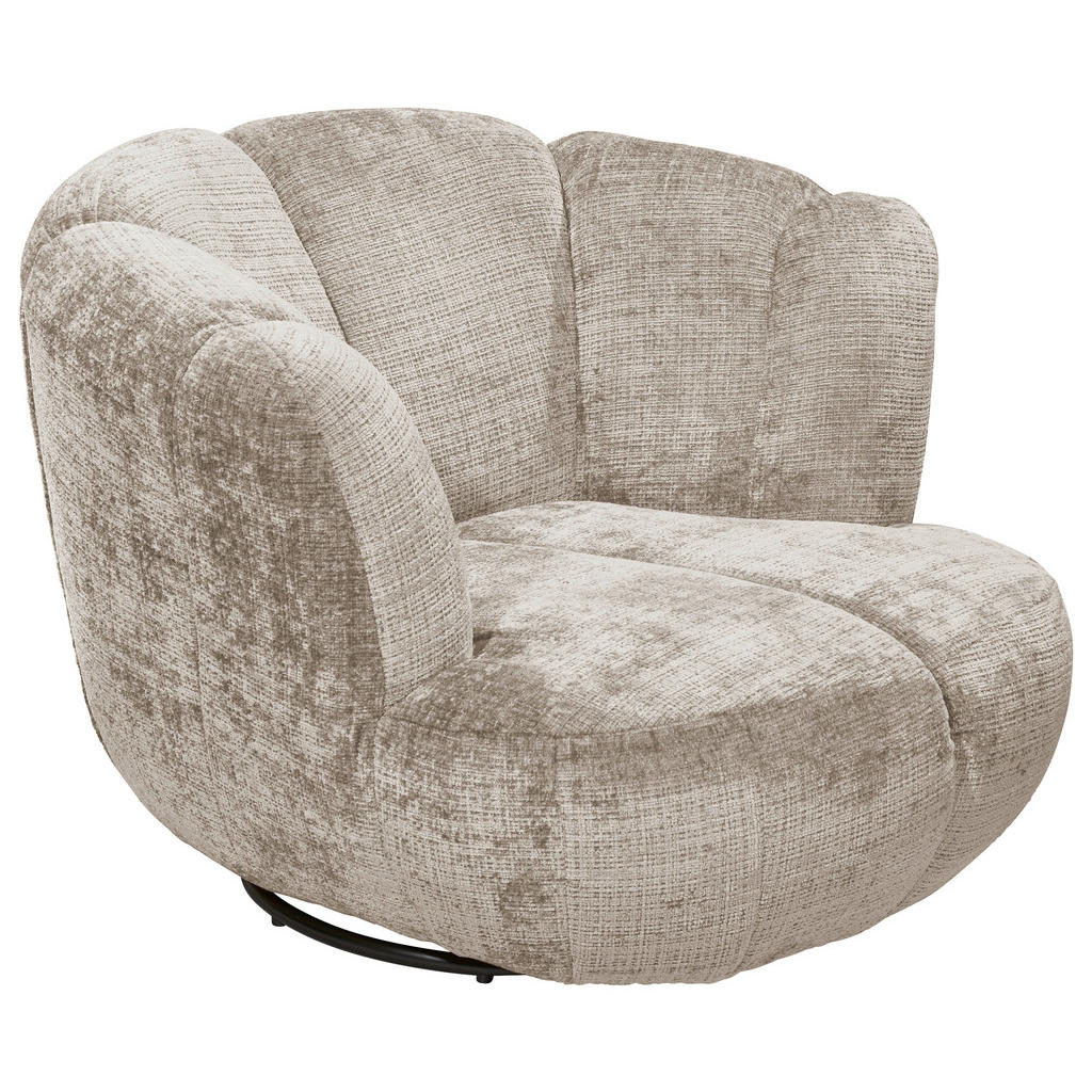 MID.YOU KŘESLO, textil, šedohnědá