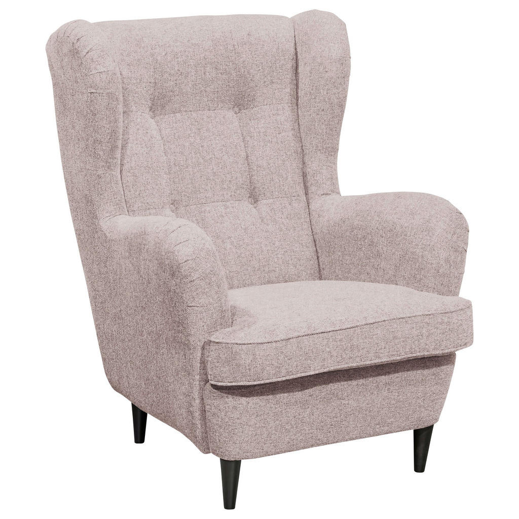 MID.YOU KŘESLO UŠÁK, textil, růžová 1