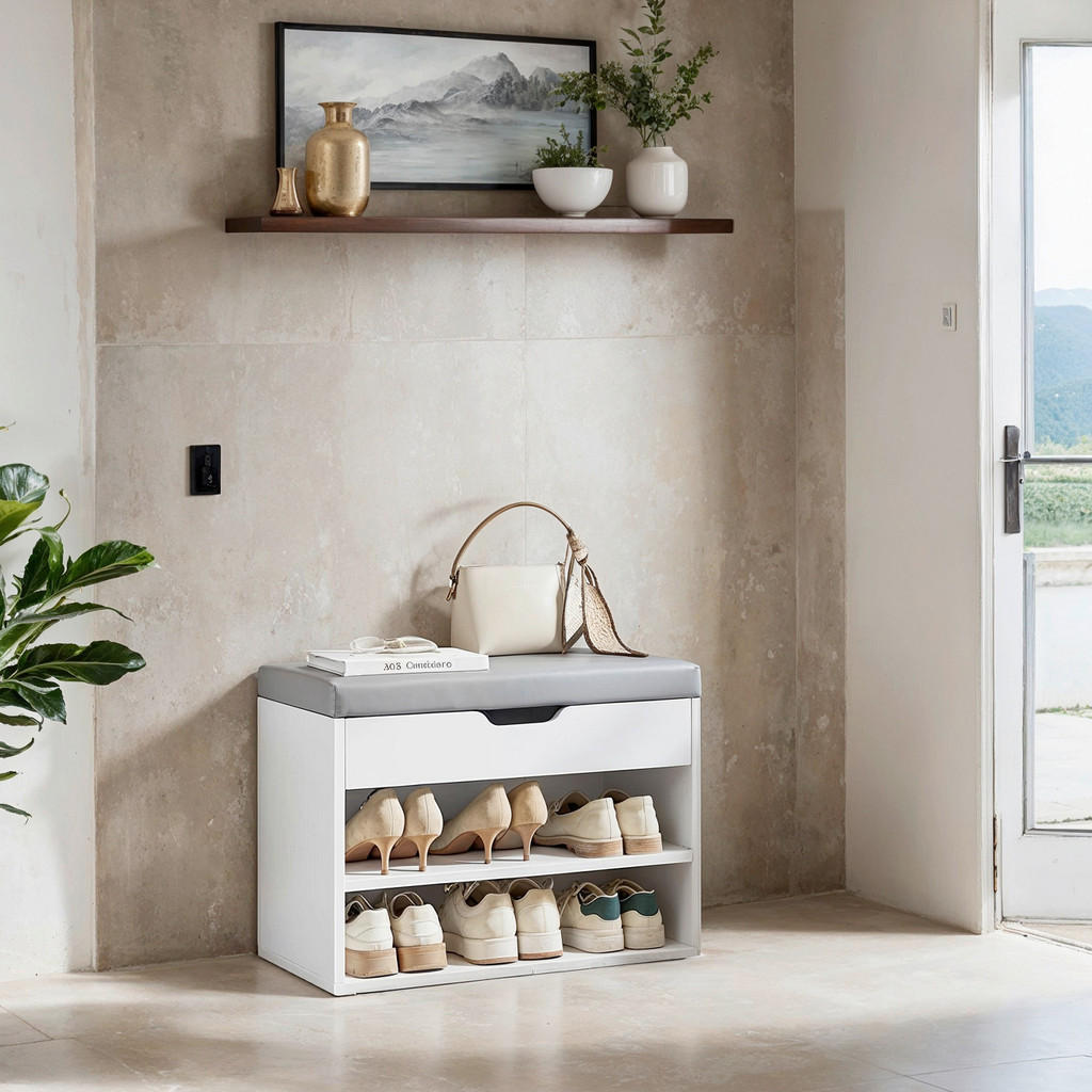 MID.YOU LAVICE S BOTNÍKEM, šedá, bílá, 60/44/30 cm