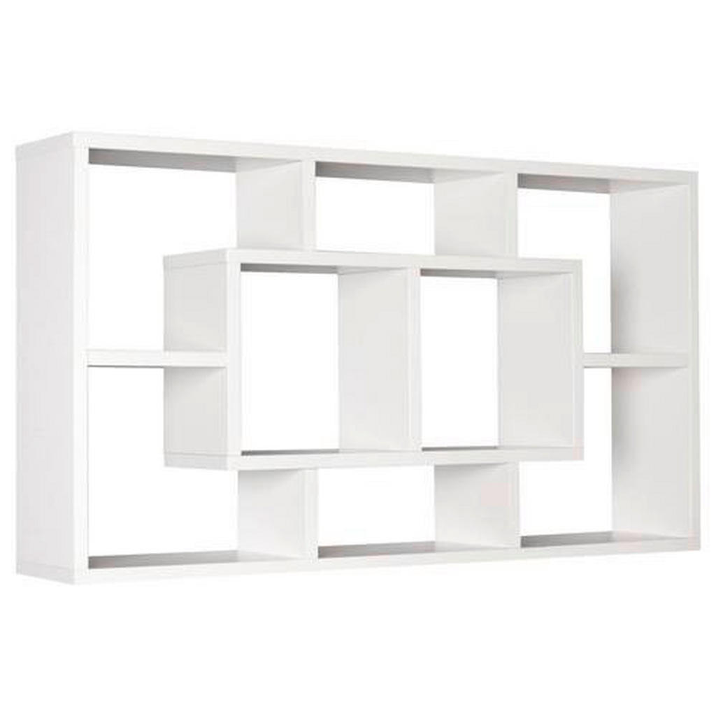 MID.YOU NÁSTĚNNÝ REGÁL, bílá, 85/47,5/16 cm