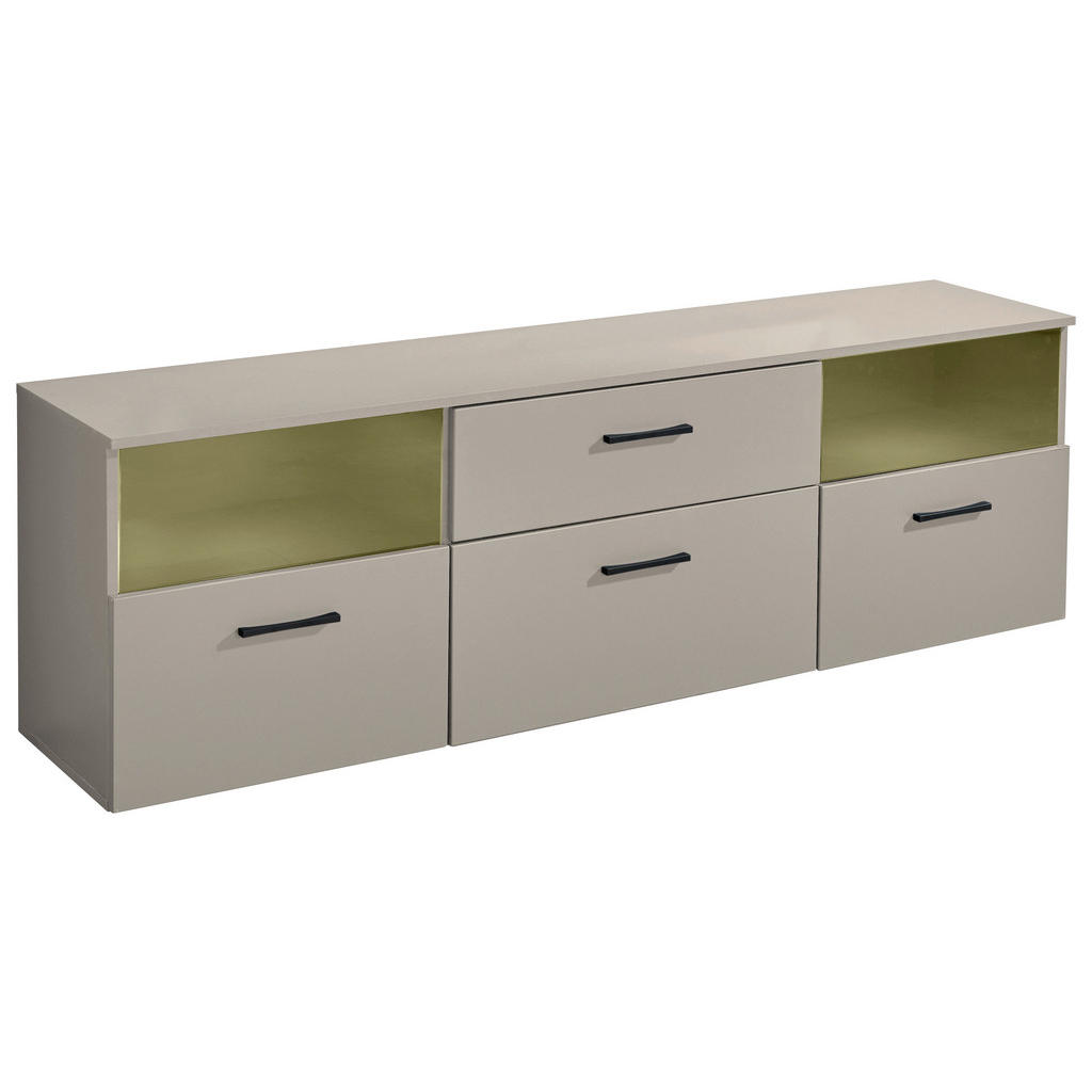 MID.YOU NÍZKÁ KOMODA, kašmírová, 180/55/38 cm