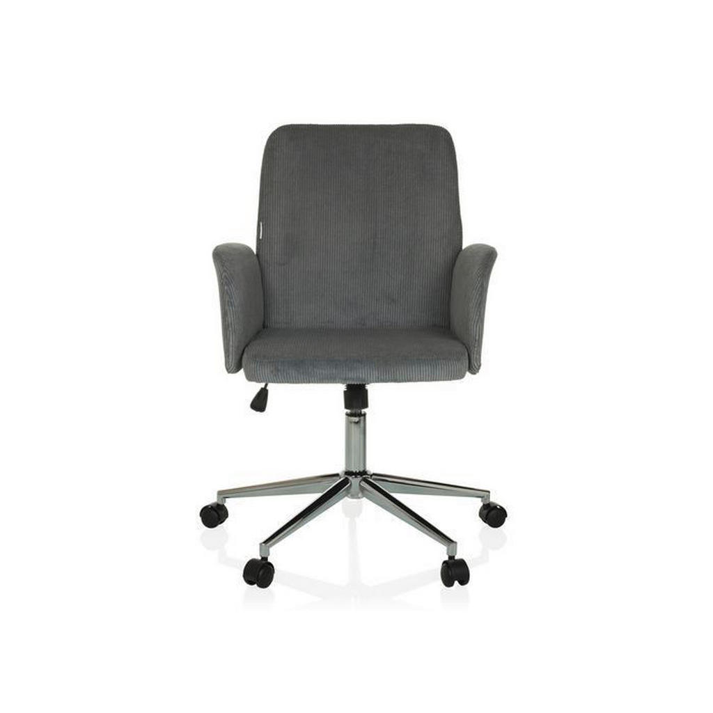 MID.YOU OTOČNÁ ŽIDLE, manšestr, šedá