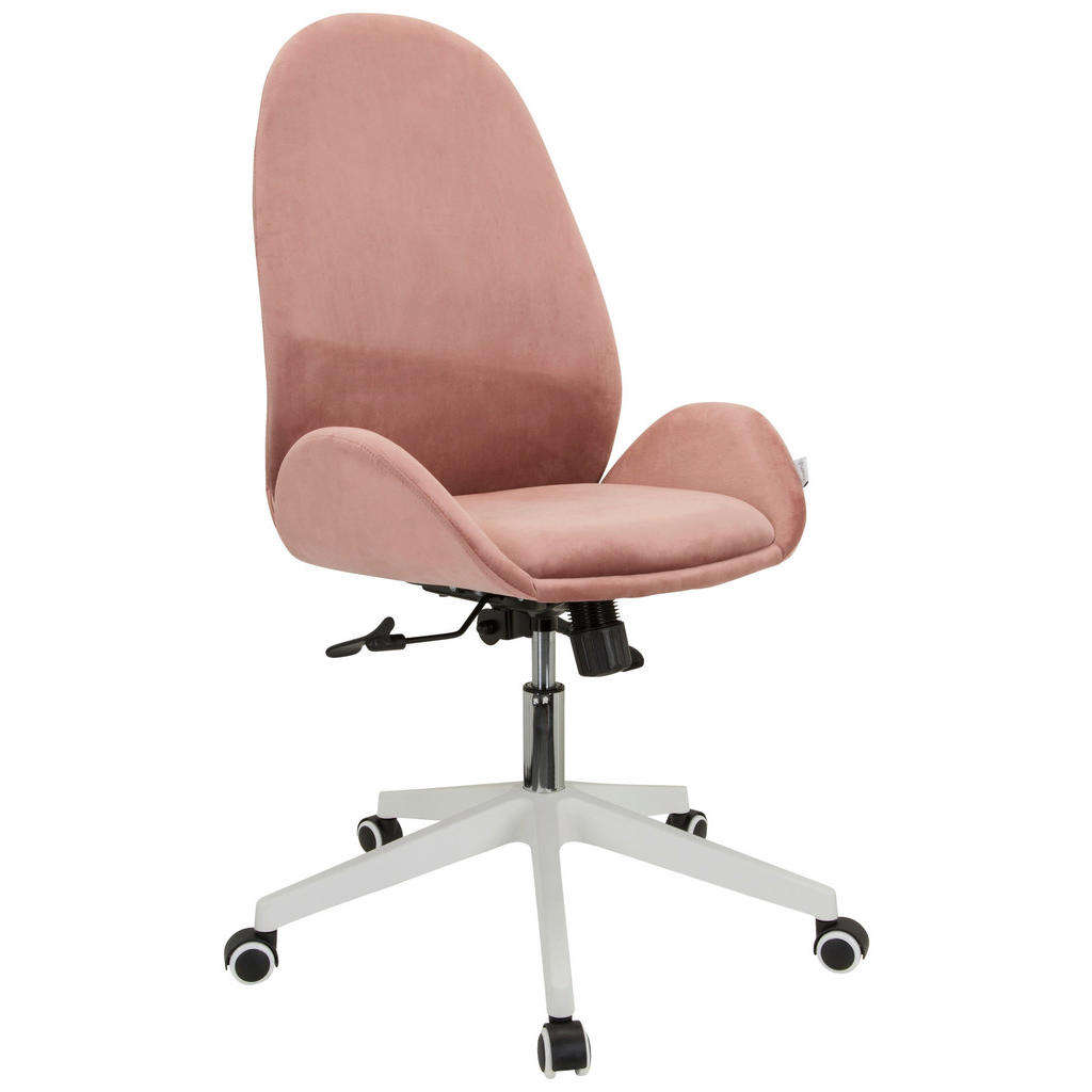 MID.YOU OTOČNÁ ŽIDLE, samet, růžová 1