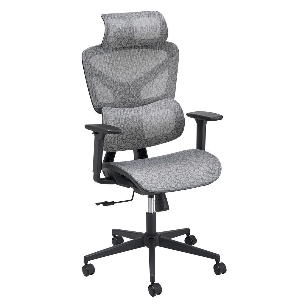 MID.YOU OTOČNÁ ŽIDLE, síťovina, tmavě šedá