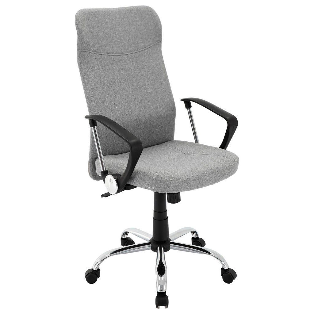 MID.YOU OTOČNÁ ŽIDLE, tkaná látka, světle šedá