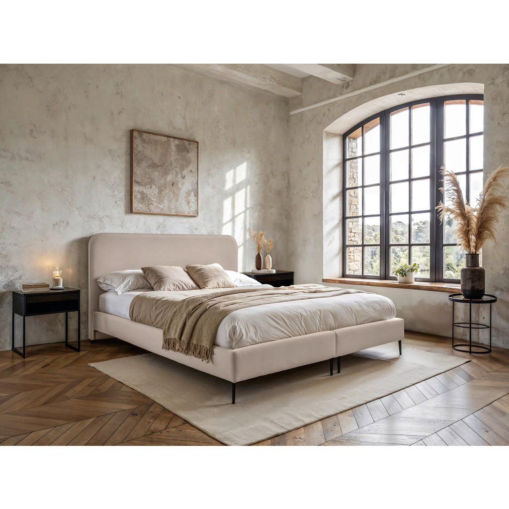 MID.YOU POSTEL BOXSPRING, 140/200 cm, béžová 1