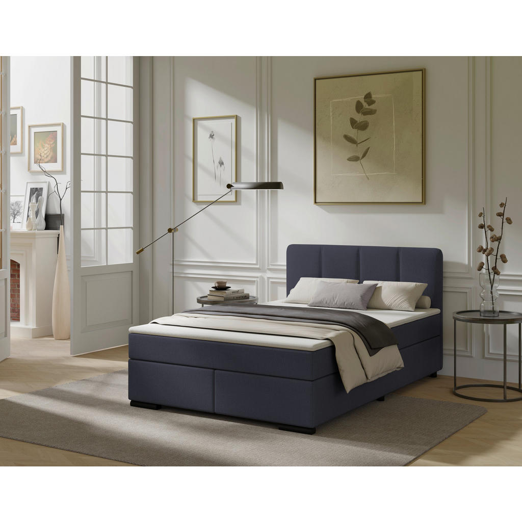 MID.YOU POSTEL BOXSPRING, 140/220 cm, antracitová 1