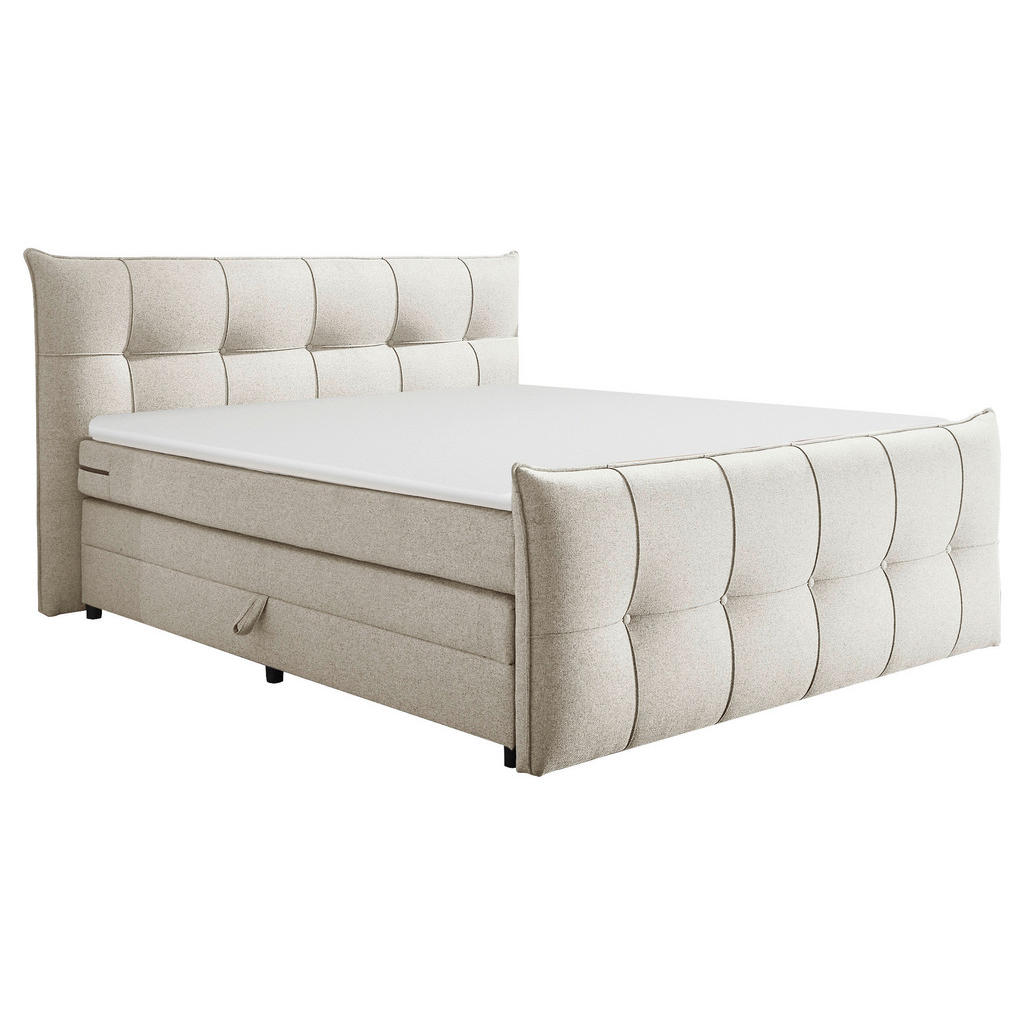 MID.YOU POSTEL BOXSPRING, 180/200 cm, krémová