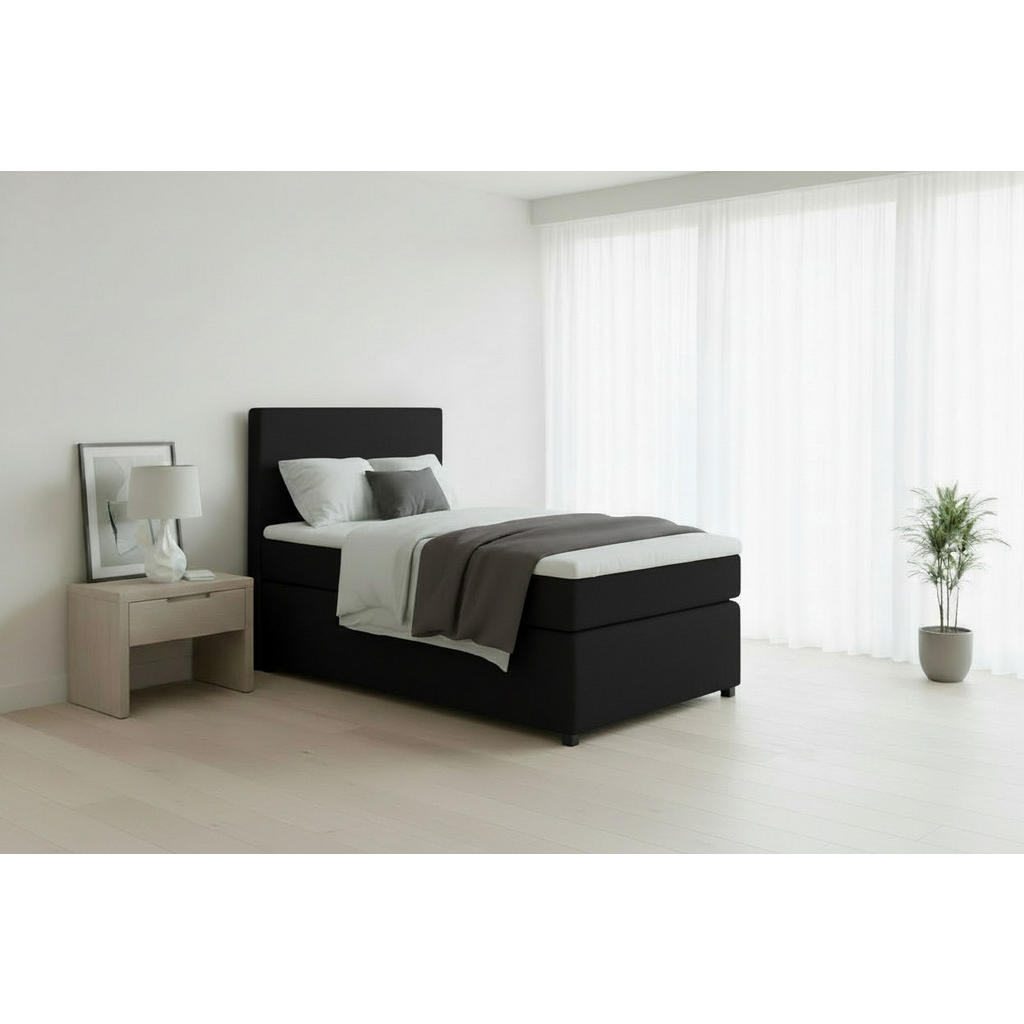 MID.YOU POSTEL BOXSPRING, 90/200 cm, barvy grafitu