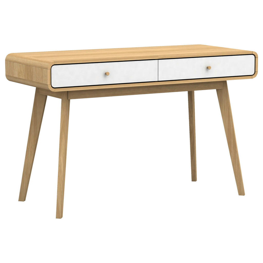 MID.YOU PSACÍ STŮL, bílá, barvy dubu, 120/79/50 cm