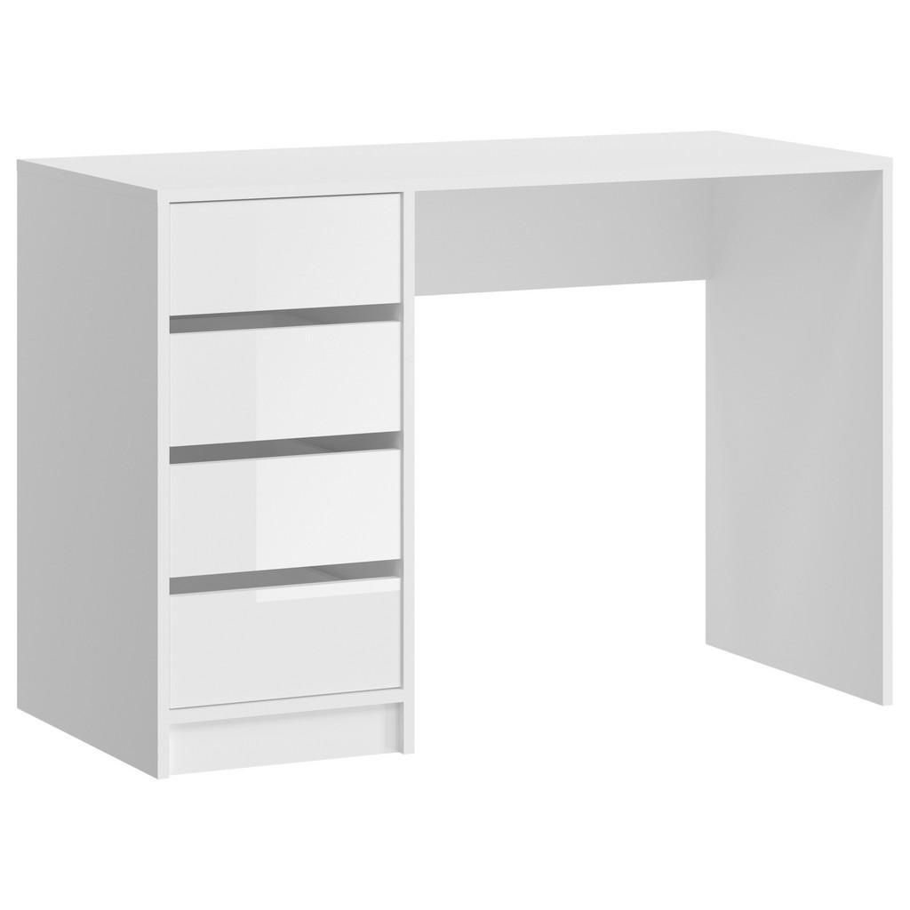 MID.YOU PSACÍ STŮL, vysoce lesklá bílá, 110/75/48 cm