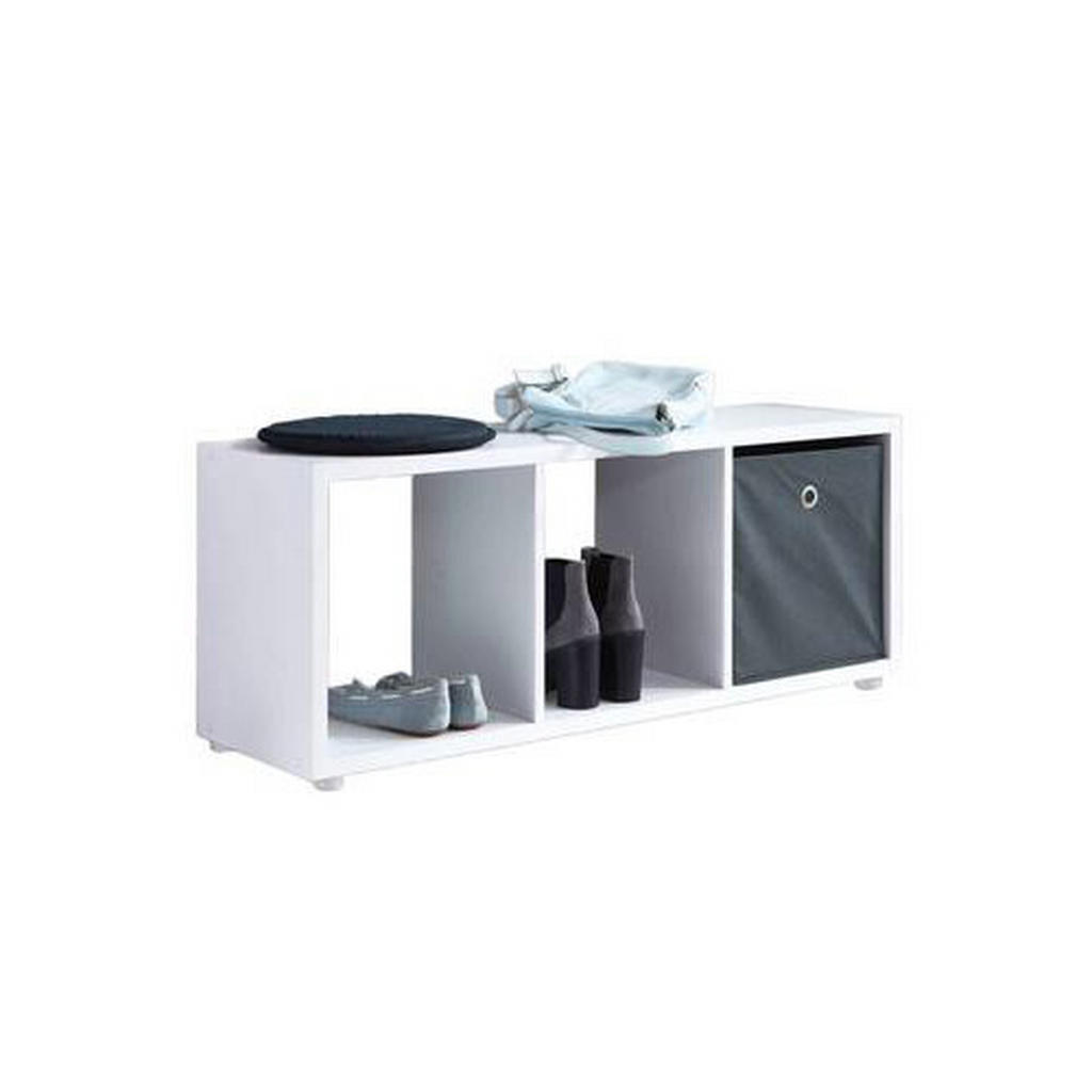 MID.YOU REGÁL NA BOTY, bílá, 37,5/108,5/33 cm