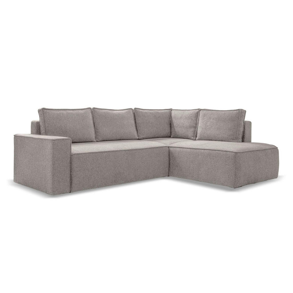 MID.YOU ROHOVÁ SEDAČKA, textil, bílá, šedá