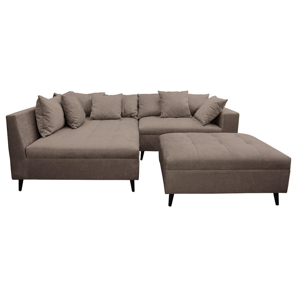 MID.YOU ROHOVÁ SEDAČKA, textil, hnědá