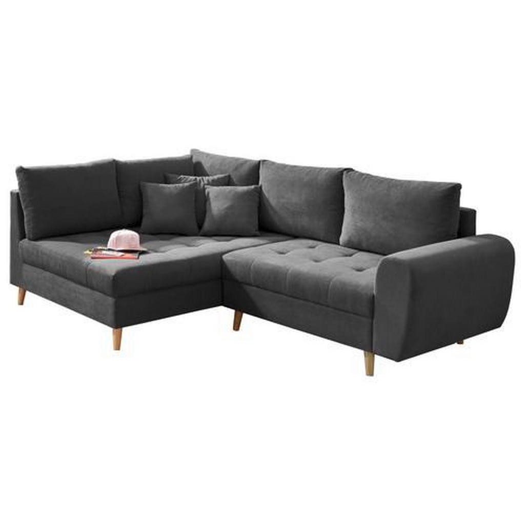 MID.YOU ROHOVÁ SEDAČKA, textil, kompozitní dřevo, antracitová 1