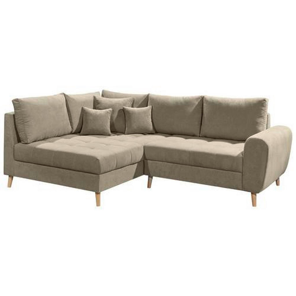 MID.YOU ROHOVÁ SEDAČKA, textil, kompozitní dřevo, pískové barvy 1