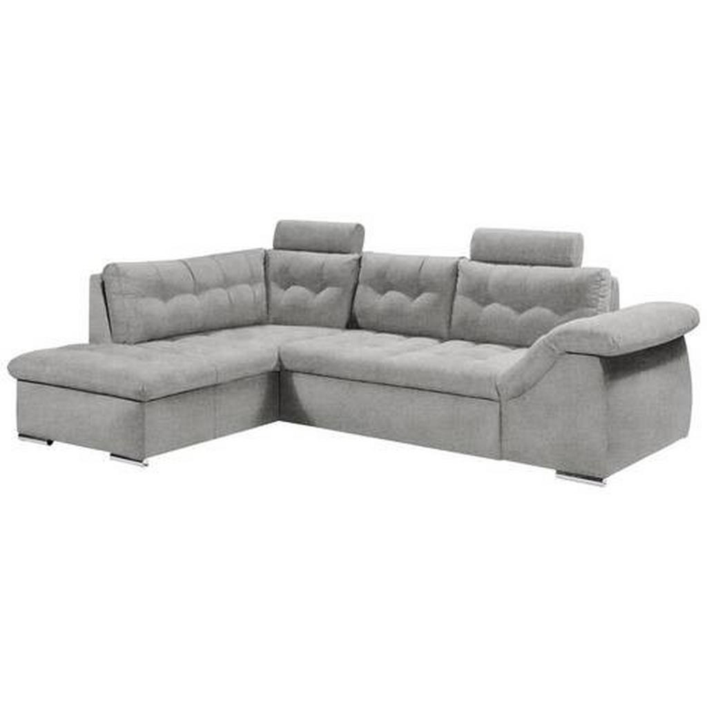 MID.YOU ROHOVÁ SEDAČKA, textil, kompozitní dřevo, šedá