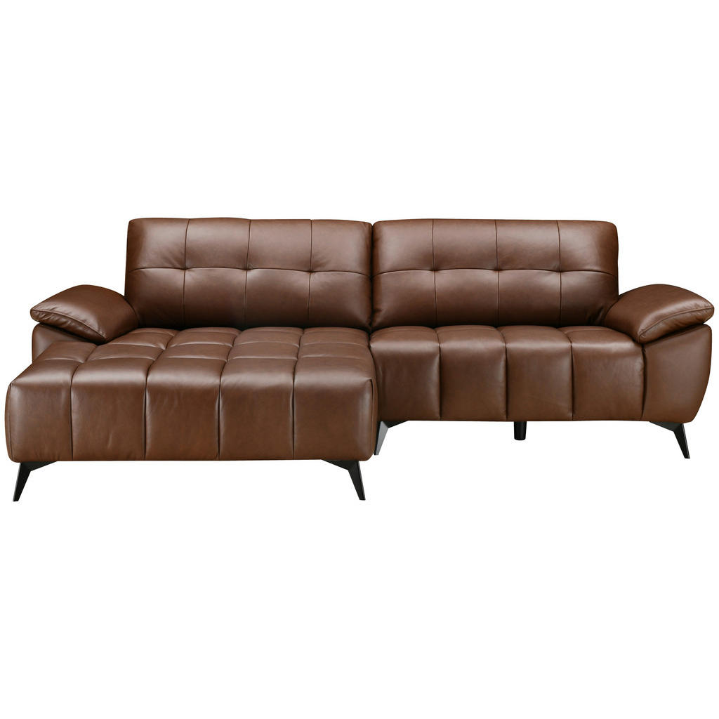 MID.YOU ROHOVÁ SEDAČKA, textil, kůže, hnědá