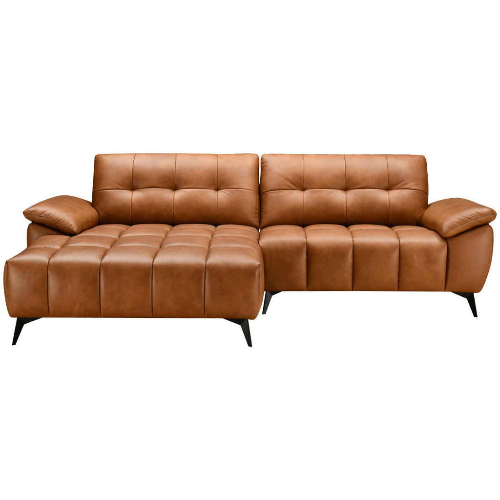 MID.YOU ROHOVÁ SEDAČKA, textil, kůže, koňaková 1