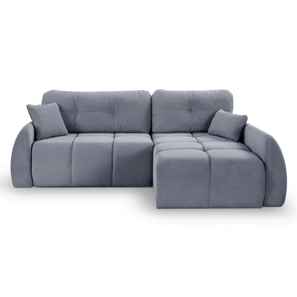 MID.YOU ROHOVÁ SEDAČKA, textil, modrošedá