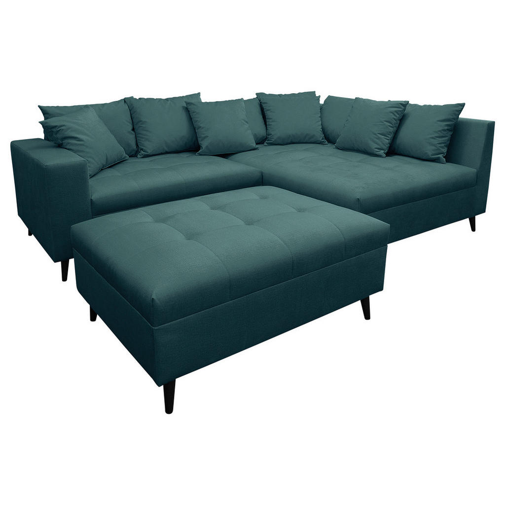 MID.YOU ROHOVÁ SEDAČKA, textil, petrolej 1