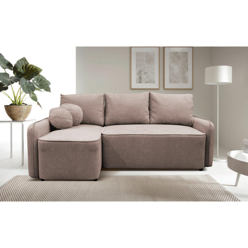 MID.YOU ROHOVÁ SEDAČKA, textil, růžová 1