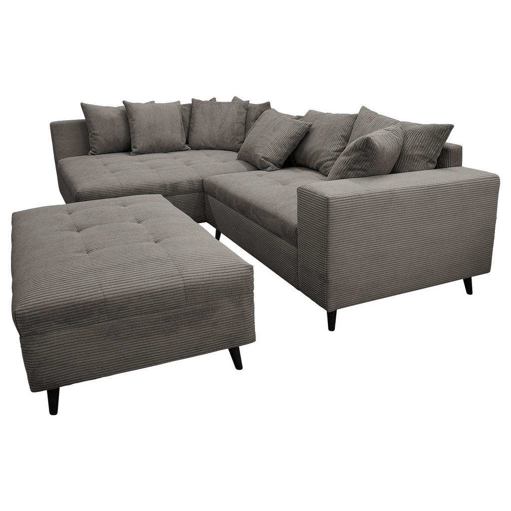 MID.YOU ROHOVÁ SEDAČKA, textil, šedá 1