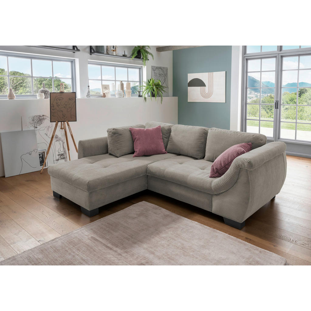 MID.YOU ROHOVÁ SEDAČKA, textil, šedavě hnědá 1
