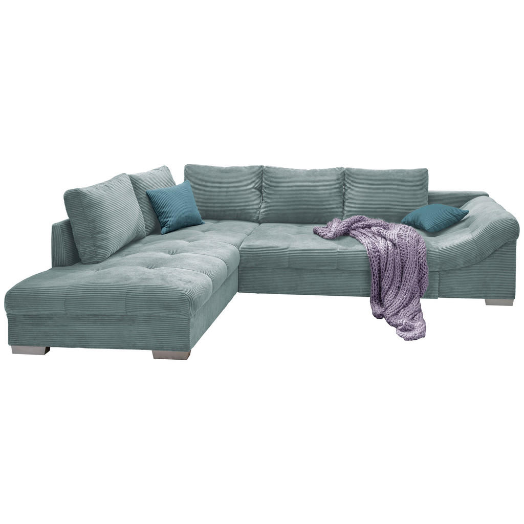 MID.YOU ROHOVÁ SEDAČKA, textil, světle modrá 1