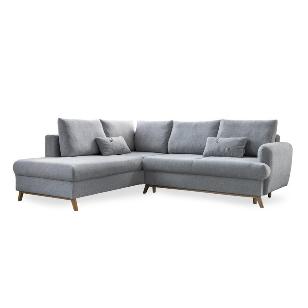 MID.YOU ROHOVÁ SEDAČKA, textil, světle šedá 2