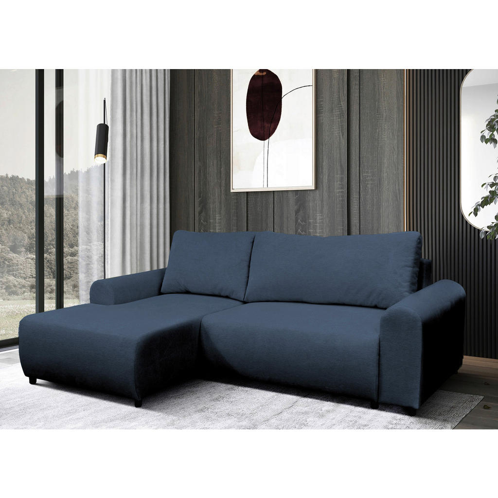 MID.YOU ROHOVÁ SEDAČKA, textil, tmavě modrá 2