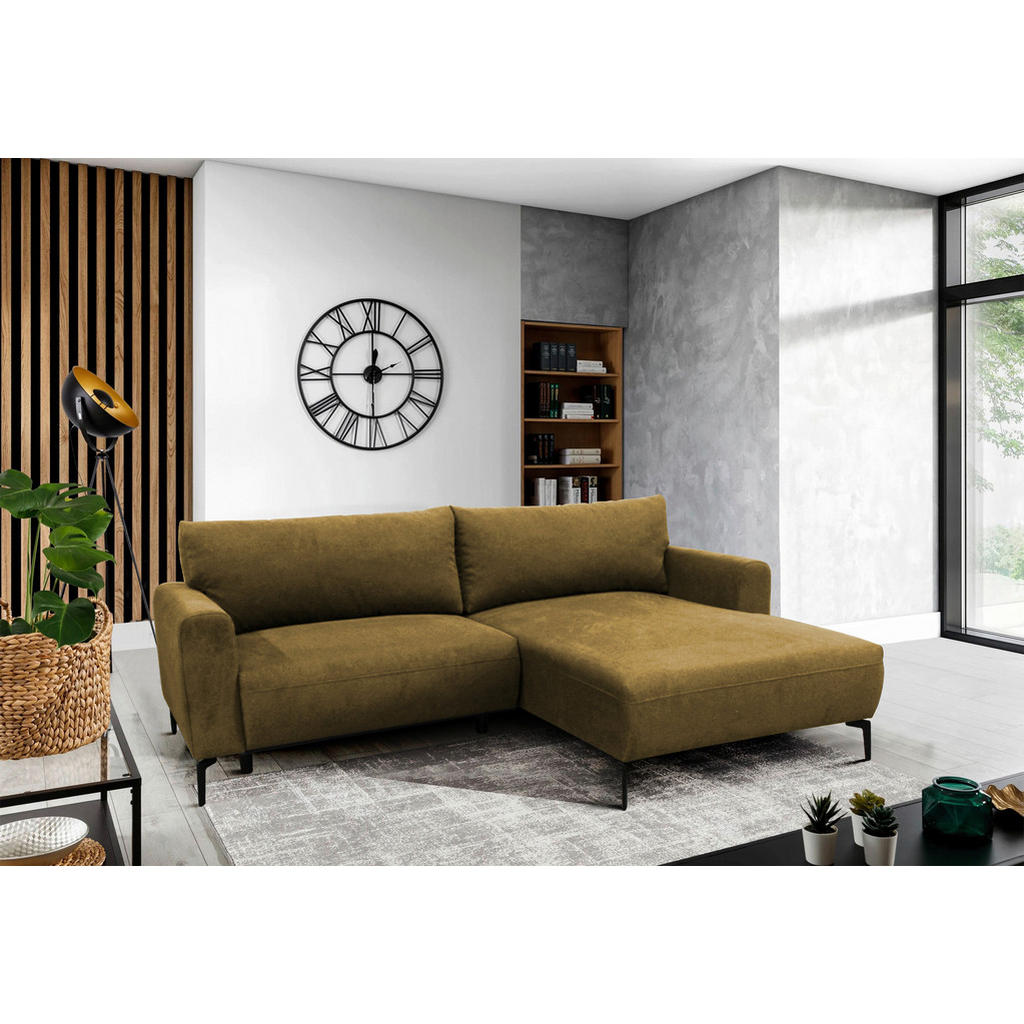 MID.YOU ROHOVÁ SEDAČKA, textil, žlutá