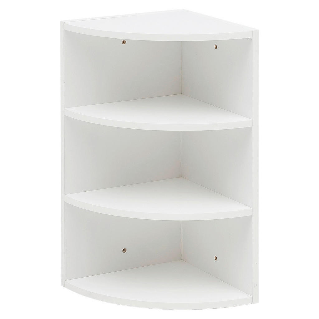 MID.YOU ROHOVÝ REGÁL, bílá, 30/60/30 cm