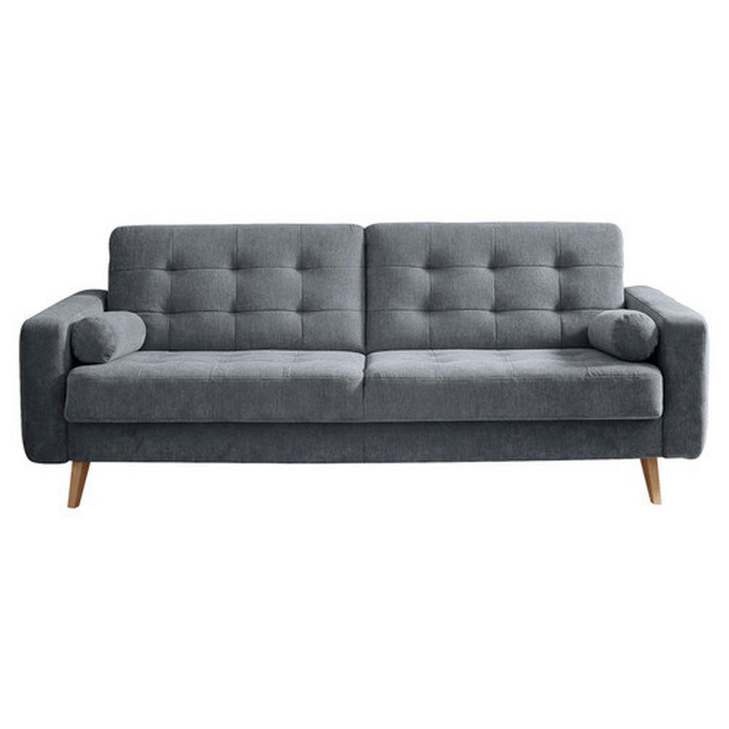 MID.YOU ROZKLÁDACÍ POHOVKA, textil, kompozitní dřevo, antracitová