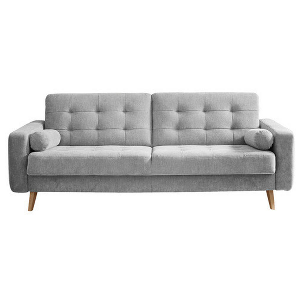 MID.YOU ROZKLÁDACÍ POHOVKA, textil, kompozitní dřevo, barvy stříbra