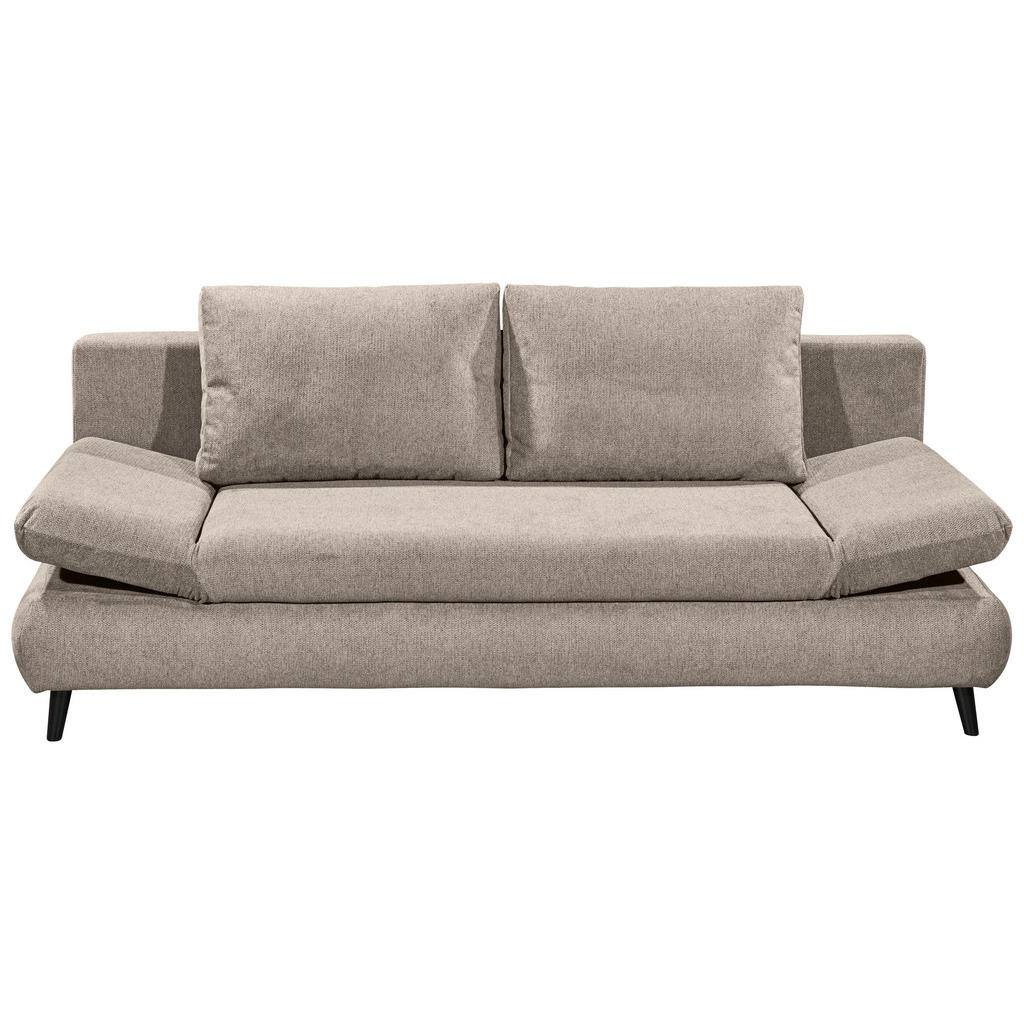 MID.YOU ROZKLÁDACÍ POHOVKA, textil, kompozitní dřevo, béžová