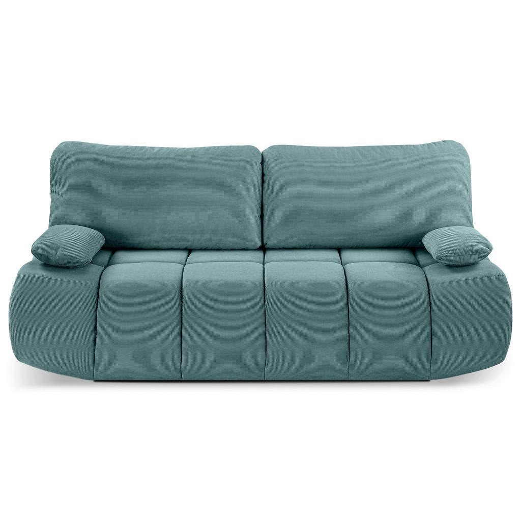 MID.YOU ROZKLÁDACÍ POHOVKA, textil, mátově tyrkysová