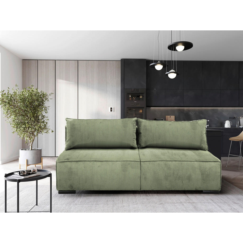 MID.YOU ROZKLÁDACÍ POHOVKA, textil, mátově zelená 1