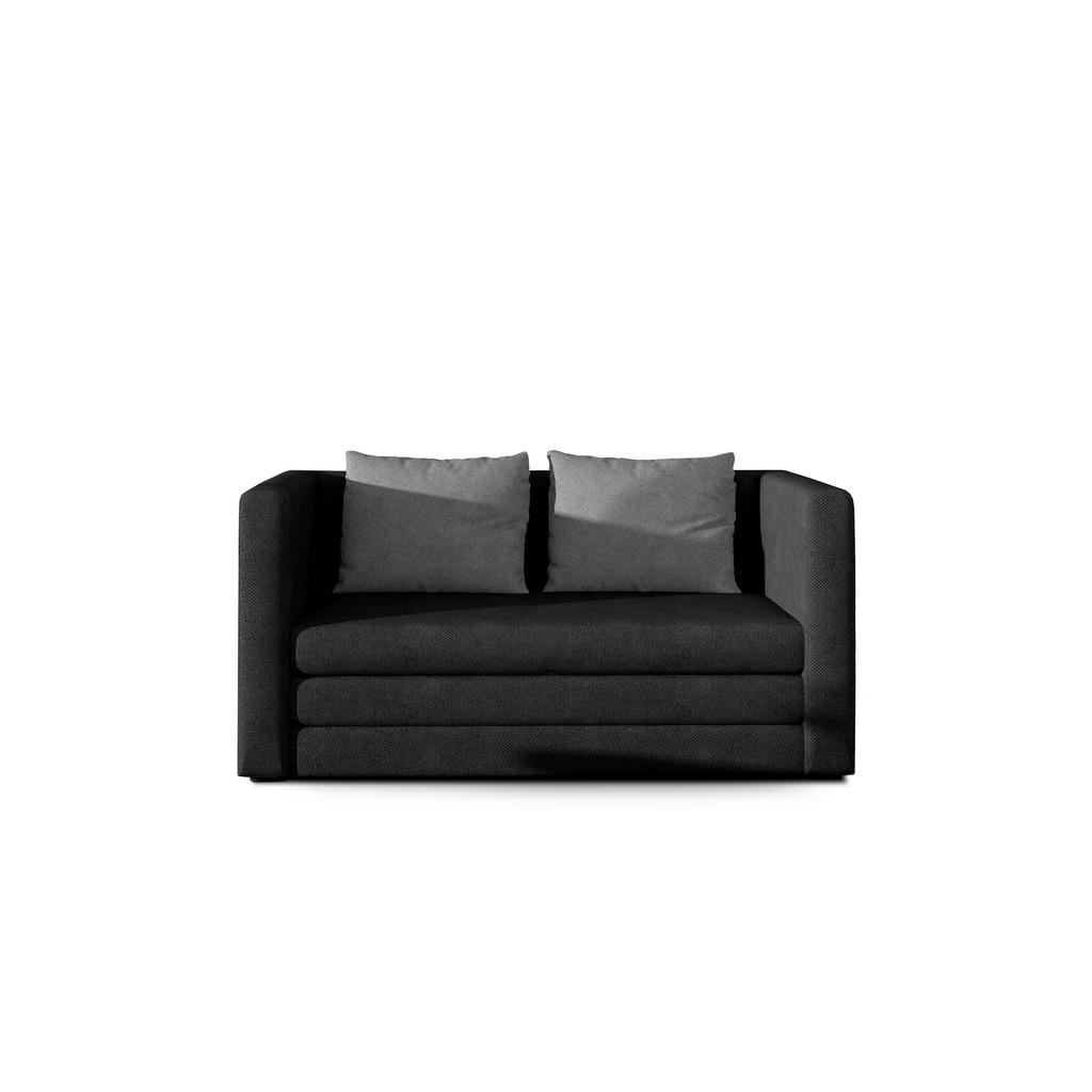 MID.YOU ROZKLÁDACÍ POHOVKA, textil, šedá, černá