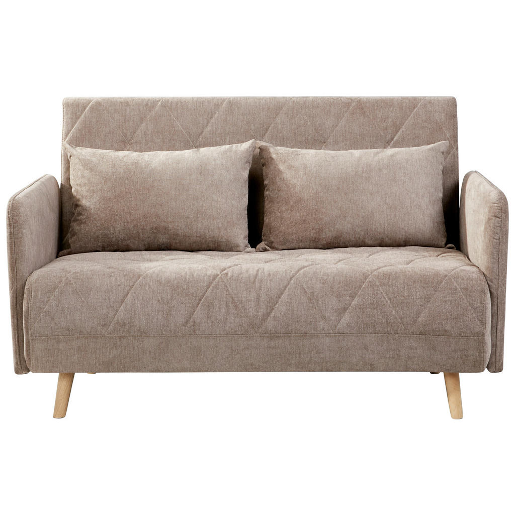 MID.YOU ROZKLÁDACÍ POHOVKA, textil, světle hnědá
