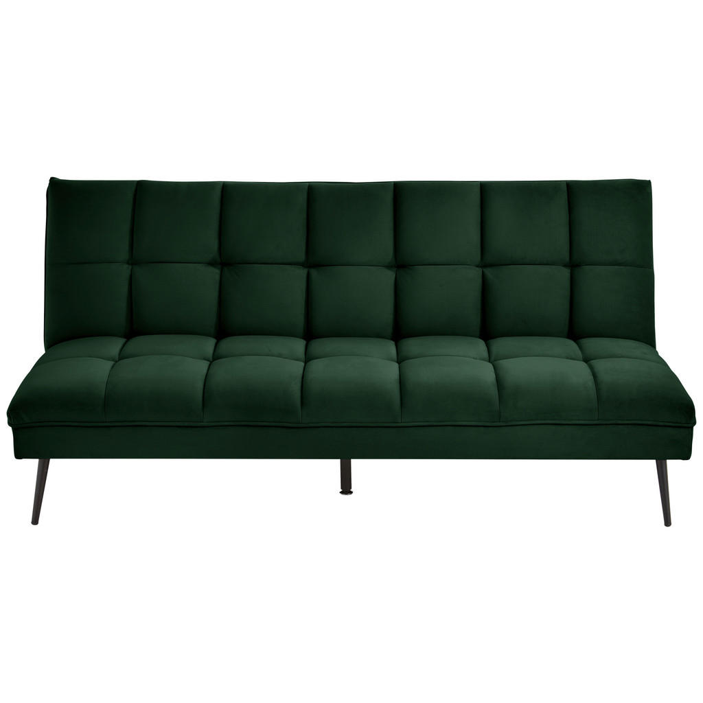 MID.YOU ROZKLÁDACÍ POHOVKA, textil, tmavě zelená 1