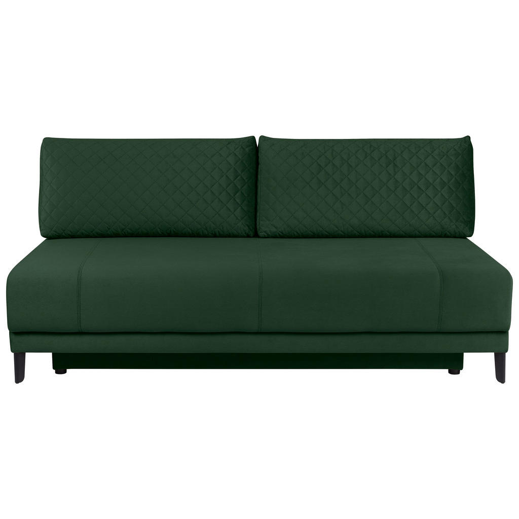 MID.YOU ROZKLÁDACÍ POHOVKA, textil, tmavě zelená