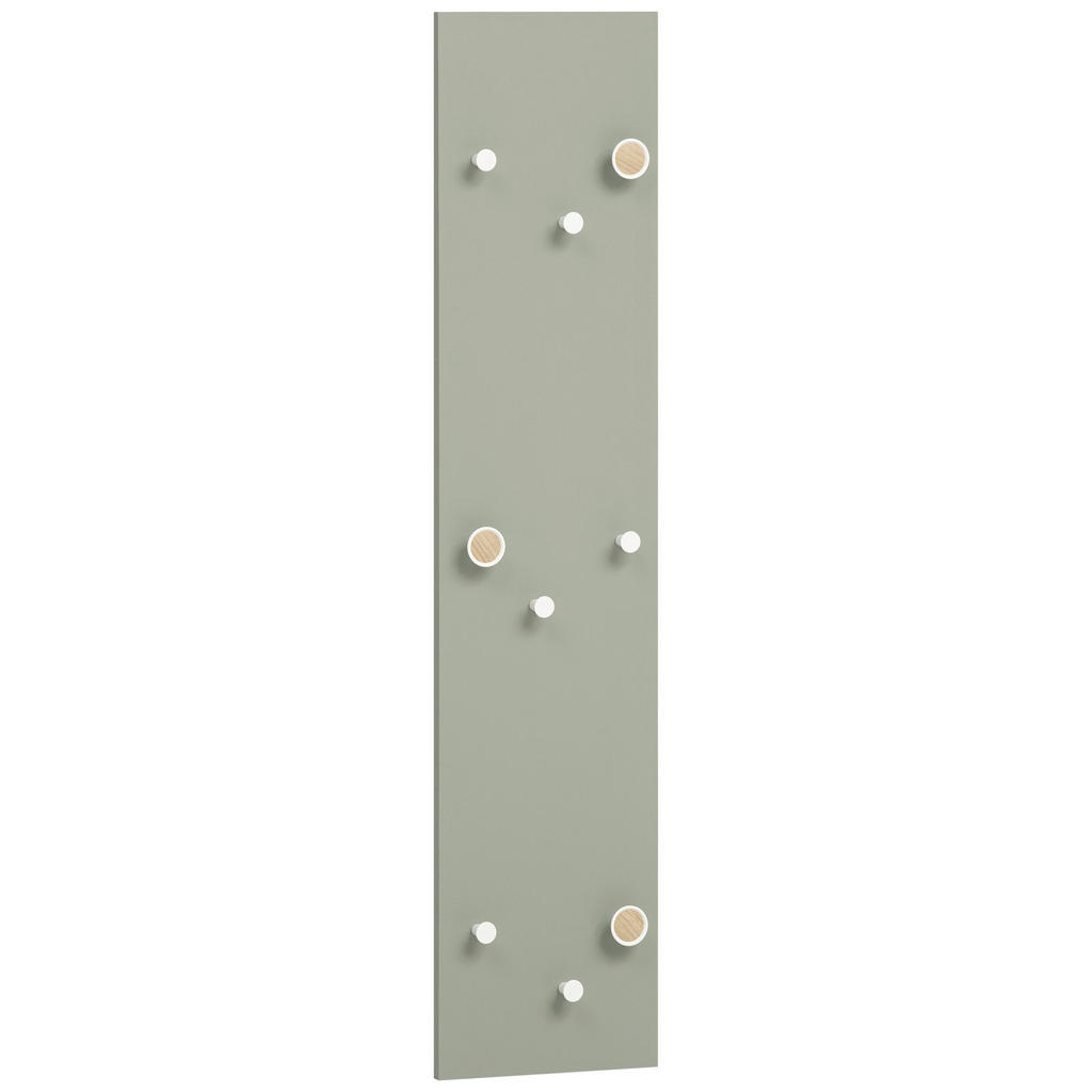 MID.YOU ŠATNÍ PANEL, šalvějově zelená, 24,5/109/2,6 cm