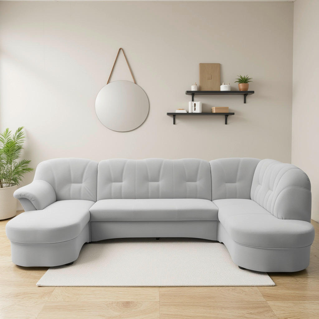 MID.YOU SEDACÍ SOUPRAVA, textil, barvy stříbra 2