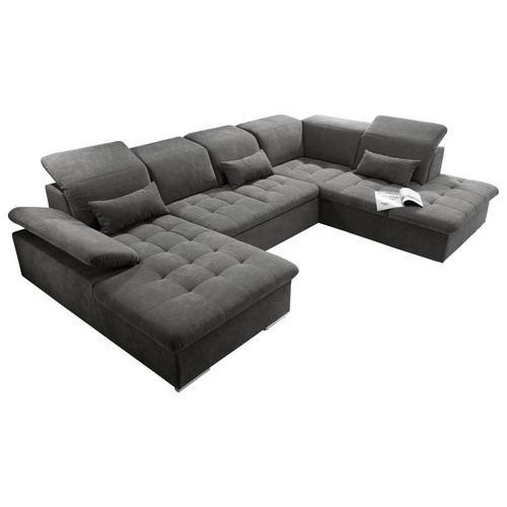 MID.YOU SEDACÍ SOUPRAVA, textil, tmavě šedá